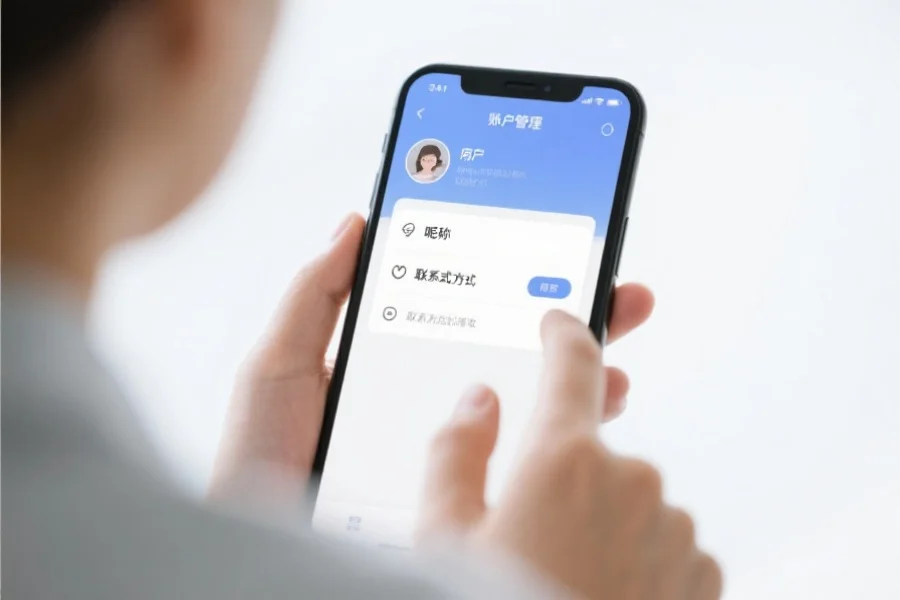 账户信息管理界面展示